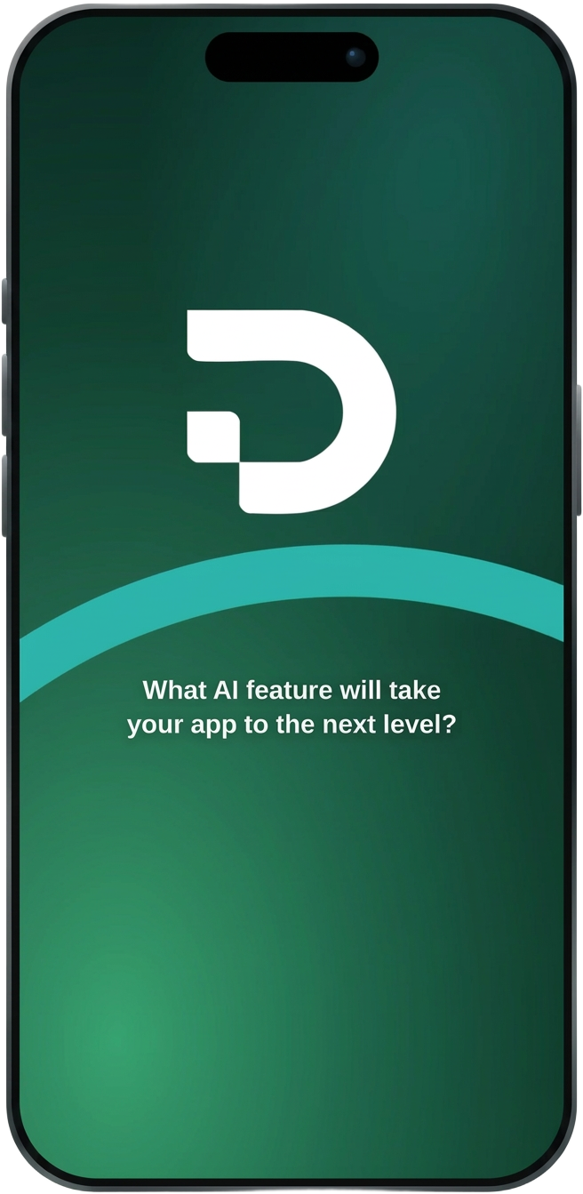Dev Vision app concept shown on an iPhone